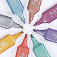 Guangna GN6627 Morandi Glitter Color Fluorescent Pen for Drawing & Doodling — Student Planner, Diary, and Highlighter