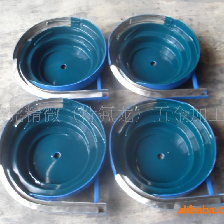 跨境直供振动盘特氟龙 铁氟龙 防粘耐腐蚀耐高温喷涂加工防腐喷砂