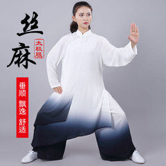 太極服レディースファッション春夏グラデーション色ミディアムマッチ武術演出練習太極拳衣装