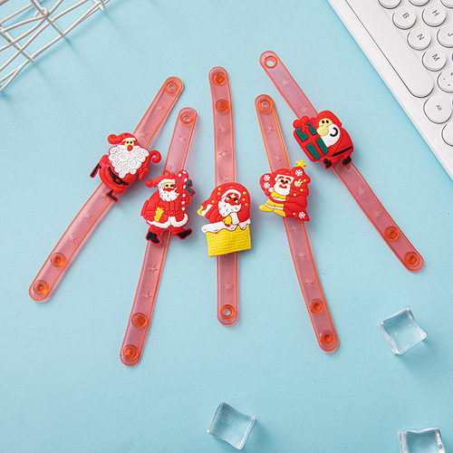 Christmas children's small gifts, colorful glitter bracelet wristband cartoon luminous watch, Christmas luminous small gifts