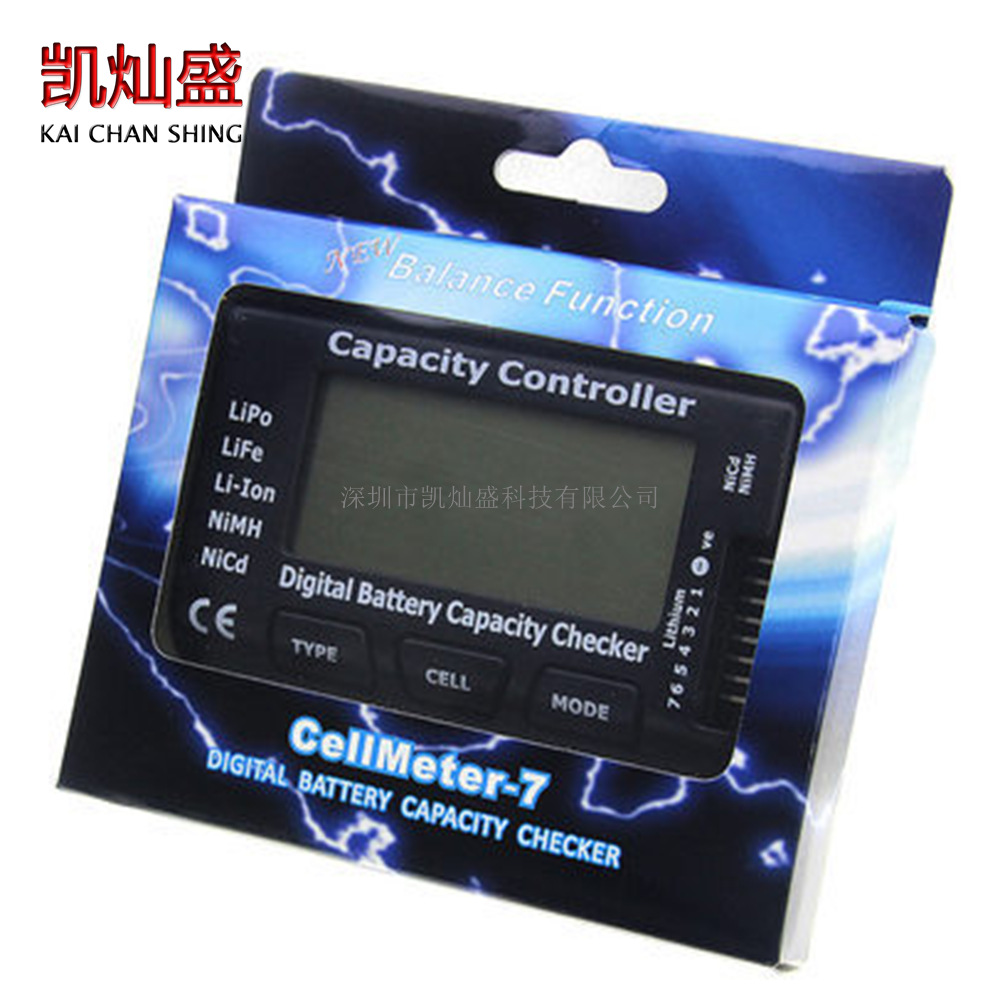 cellmeter7 电压电量容量显示器 电池功能测试仪表 带平衡功能