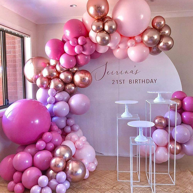Sweet Solid Color Plastic Wedding Party Birthday Balloons display picture 1