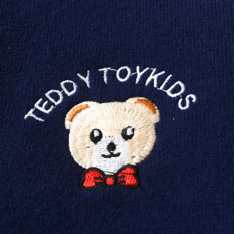 秋の新作子供用ニットカーディガン2025子供用セーター、ファッショナブルな単層綿糸刺繍、中型および大型子供用トップス|undefined