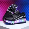 988 black two -wheel charging light