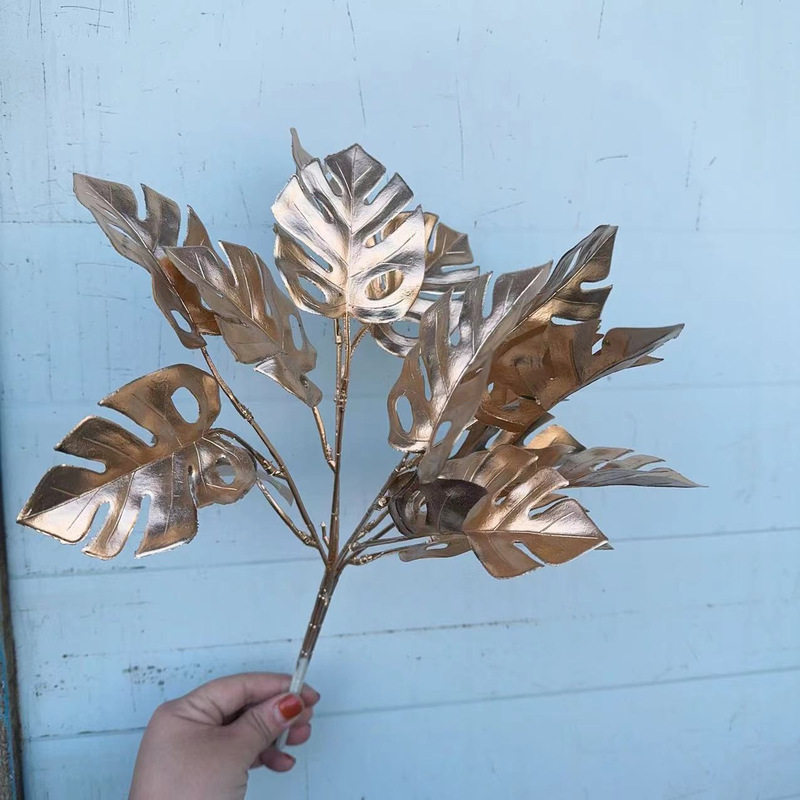 把束金色仿真花年宵花材 新年福桶插花装饰 把束尤加利外贸专供|undefined