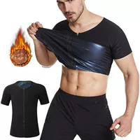 Спортивный костюм Amazon Мужская Спортивная одежда для бега и тренировок Европейский Размер трансграничная одежда для похудения с потом и талией
