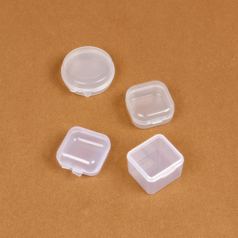 Wholesale Pp Transparent Mini Earplug Box Swimming Disposable Nasal Plug Packaging Box Jewelry Ring Plastic Storage Box