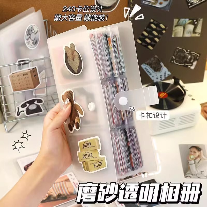 3inch インスタントカード ポストカード収納 映画チケットオーガナイザー カードアルバム スターカードアルバム カード記念アルバム|undefined
