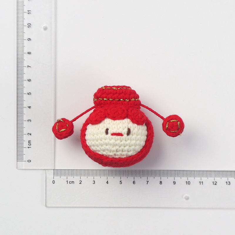 完成品クロスボーダー手作りウールかぎ針編みウサギ虎羊猫サンタクロース編みギフトキーペンダント|undefined