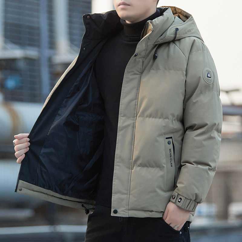 Transfronterizo de asalto de algodón chaqueta de invierno masculino suelta y gruesa ropa de algodón de hombre chaqueta con capuchón cálida chaqueta de algodón puede abrirse image 3