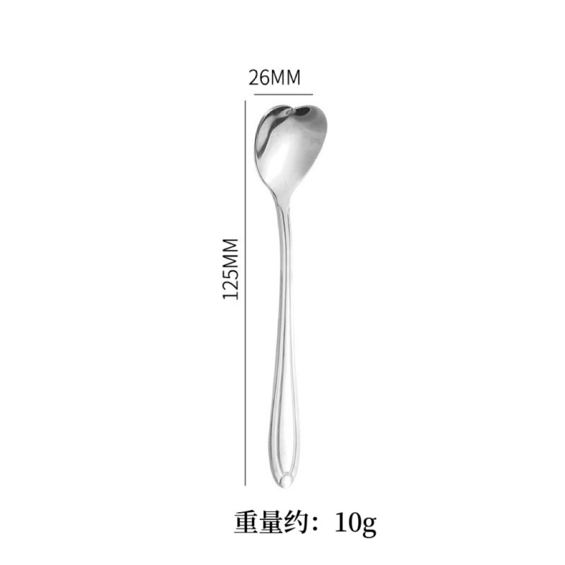 不锈钢樱花勺子长柄咖啡搅拌勺蛋糕甜品勺燕窝勺蜂蜜勺马克杯勺子|undefined