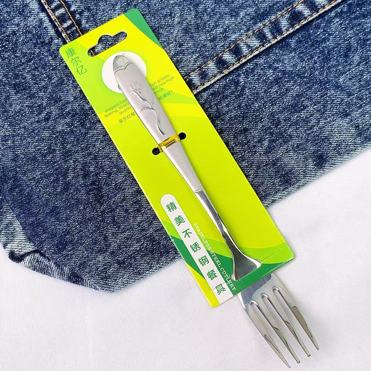 로즈 샌드블래스트 케이크 포크