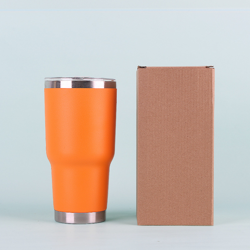 30oz taza de coche taza de helado taza de cerveza 304 color de acero inoxidable termo taza regalo en stock taza de spray de plástico al por mayor