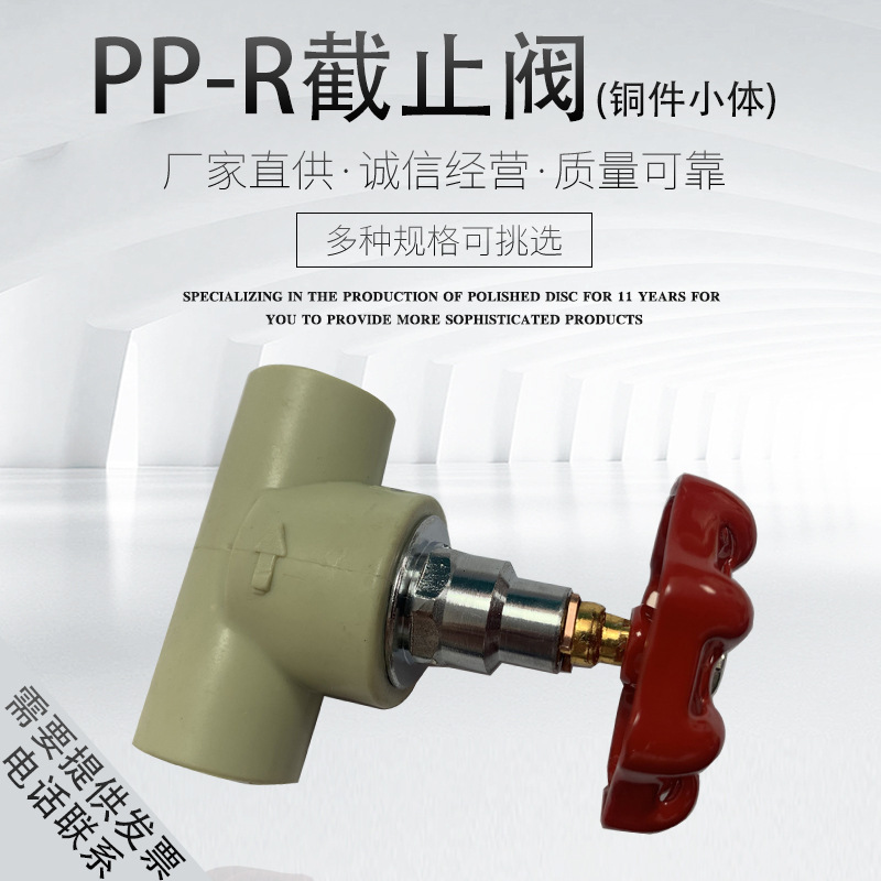 PPR截止阀1寸32加厚热熔水暖管材4分20闸阀6分25螺旋升降阀芯小体