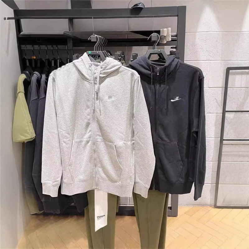 Trendy Brand Hook-Style Hooded Casual Sports Zip-Up Jacket for Men and Women, Couple's Spring and Autumn Style, Wholesale from Manufacturer Trendy Brand Hook-Style Hooded Casual Sports Zip-Up Jacket for Men and Women, Couple's Spring and Autumn Style, Wholesale from Manufacturer