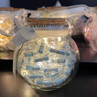 Love Letter Capsule Wishing Note Paper Roll Capsule Transparent Lucky Star Bottle Boyfriend and Girlfriend Gift Birthday Gift Handmade