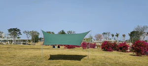 Açıq altıbucaqlı qab formalı çətir istirahət manqal günəşlik pergola özünü idarə etmə