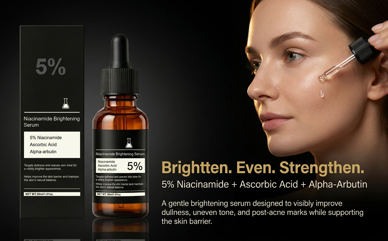 Cross-border Best Seller 5% Niacinamide Brightening Essence - Gentle Moisturizing Brightening Skin Essence Hydrating Soothing