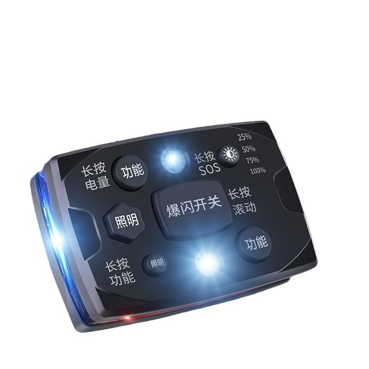 Lámpara de hombro LED flash clip de hombro rojo y azul flash luz de seguridad de orientación de trabajo luz de advertencia de pesca luz de bicicleta
