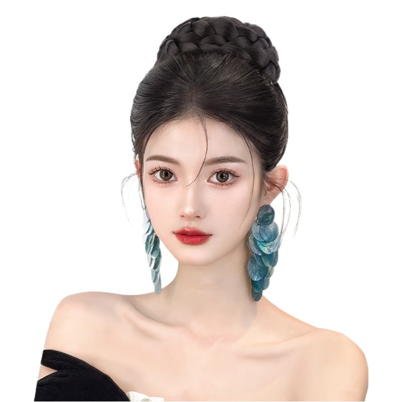 Postizo de Cabello Estilo Tradicional Hanfu de Fibra Sintética con Pinza para Peinado Chino image 1