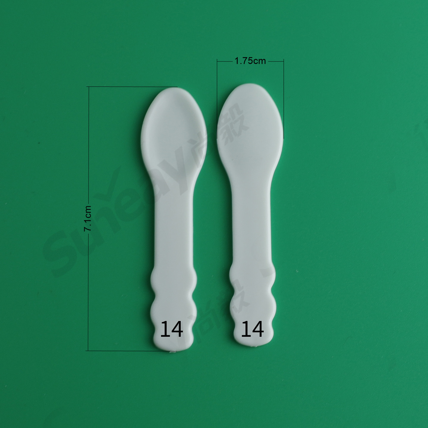 En stock maquillaje herramientas de plástico cara crema cuchara máscara cuchara recoger palillo cuchara raspado ojo crema embalaje palo moldeo por inyección cuchara