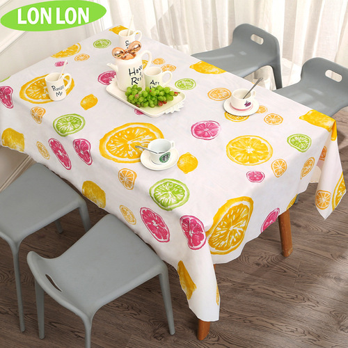 Simple ins Nordic style tablecloth waterproof, oil-proof, anti-scalding, no-wash PVC picnic cloth European-style thickened dining table mat tablecloth