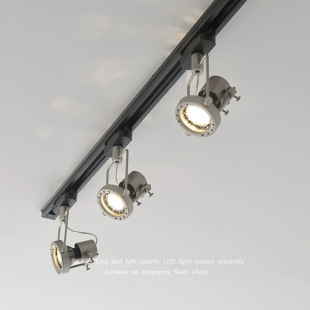 Ming-mounted LED Track Spotlight Middle and Ancient Style Home Bedroom Entrance Living Room TV Background Wall Guide Track Light Downlight