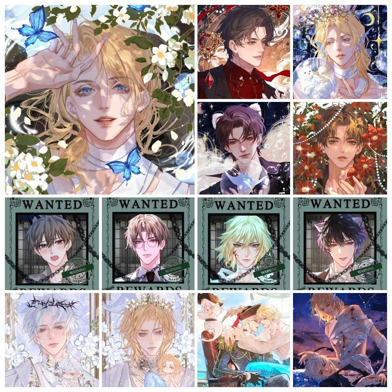 人鱼陷落漫画 不干胶海报 动漫贴画 卧室墙贴画 装饰画