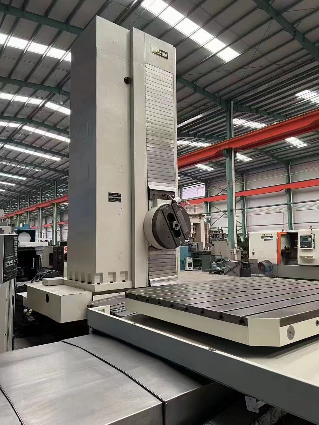 转让二手昆明TJK6516A数控刨台式卧式镗床主轴转速1500