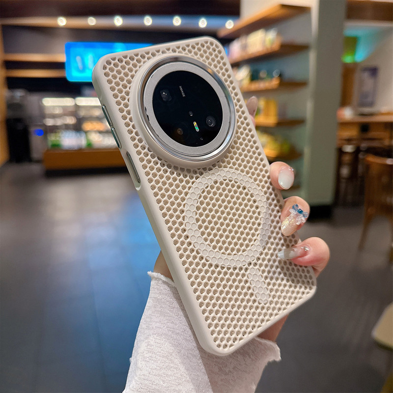 蜂窝散热磁吸适用华为Mate70Pro肤感手机壳Mate60Pro高级感保护套|undefined