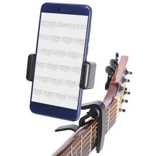 Wholesale folk electric bass with capo sheet music guitar phone holder neck acoustic guitar phone holder
