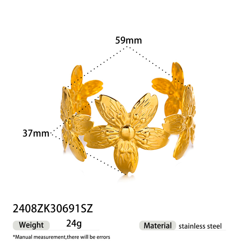 Tena pulsera de acero inoxidable europea y americana para mujer, anillo de mariposa de alta calidad, pulsera de acero de titanio de nicho, joyería de explosión transfronteriza para mujer