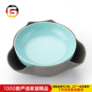 Melon household lazy double-layer dried fruit plate bowl detachable fruit plate snack candy box melon shell Peel storage dish