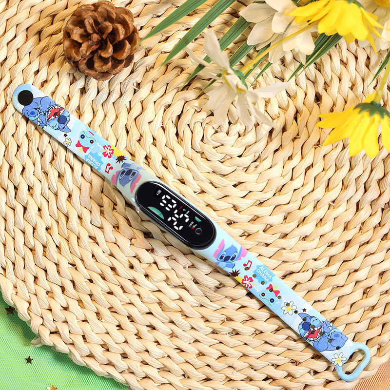 2024 explosión de chatarra oso de café M9 impresión pulsera relojes de pulsera niños estudiantes moda lindo reloj electrónico LED