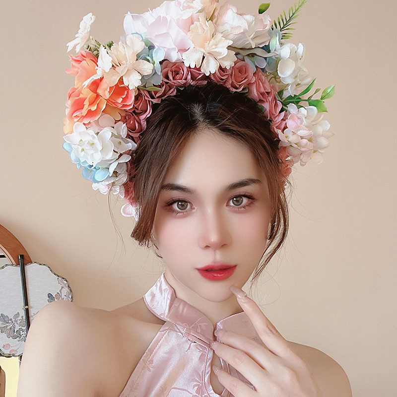 933g Weight Hair Band Hair Accessories Type 1 Piece Quantity Daily Occasion Cloth Material Flower Pattern All Seasons Season Women's Gender Sweet Style Sweet Women's Flower Cloth Hair Band 3