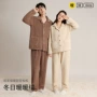 秋冬翻领加厚女式家居服