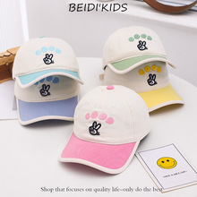 韩版儿童遮阳帽夏天新款手指棒球帽韩版鸭舌帽可爱百搭宝宝帽T416
