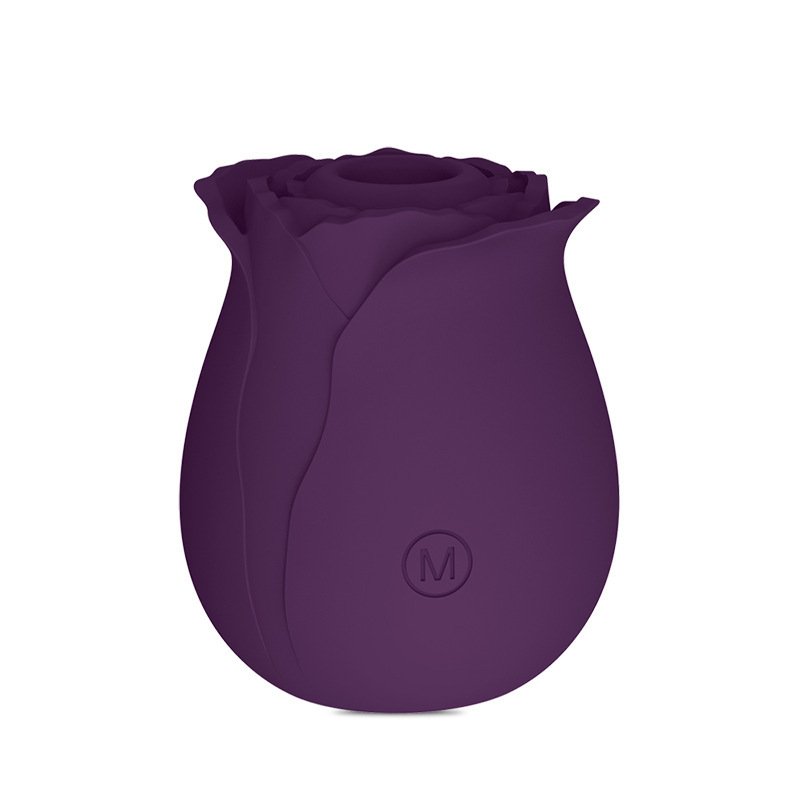 Rose Shaped Suction Vibrator For Women, Powerful Female Vibrator_voghion.com