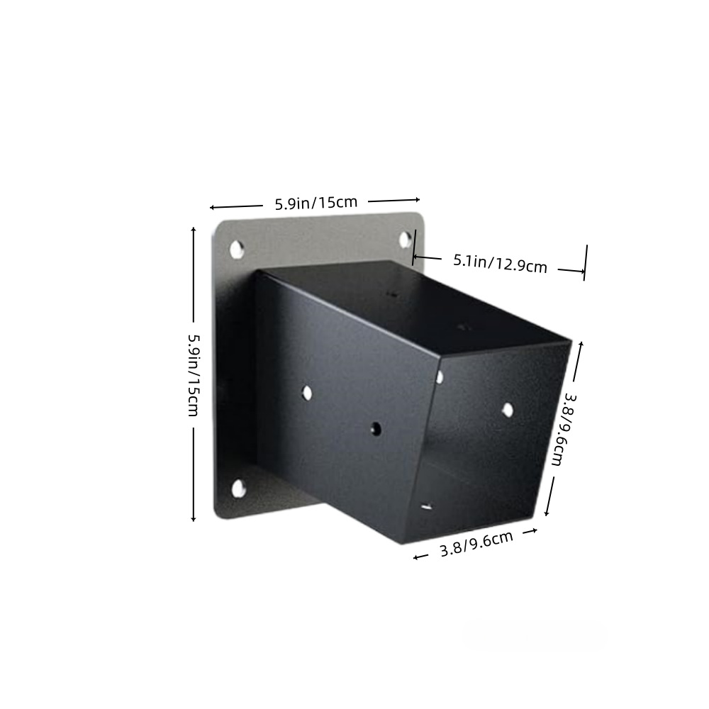 Kit de soporte de gazebo de techo inclinado de 15 °, soporte de extensión montado en la pared del techo para gazebos, cabañas