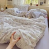 Semi-warm time-Purple [skin-friendly double-layer gauze feels soft and gentle to sleep]