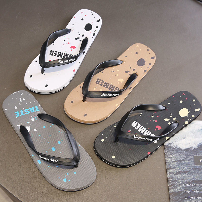 Hollywood Fashion Summer Herringbone Slippers for Men, Korean Style Trendy Social Non-Slip Cool Slippers for Outdoor Wear, Beach Shoes for Men