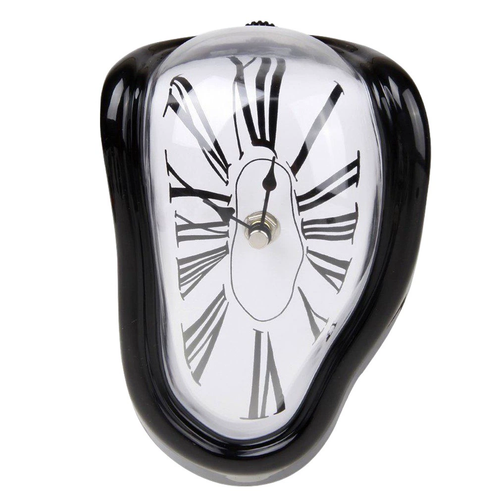 Ретро креативные витые электронные часы, персонализированные плавящиеся часы для украшения дома, гостиной, бесшумные прикроватные часы для спальни