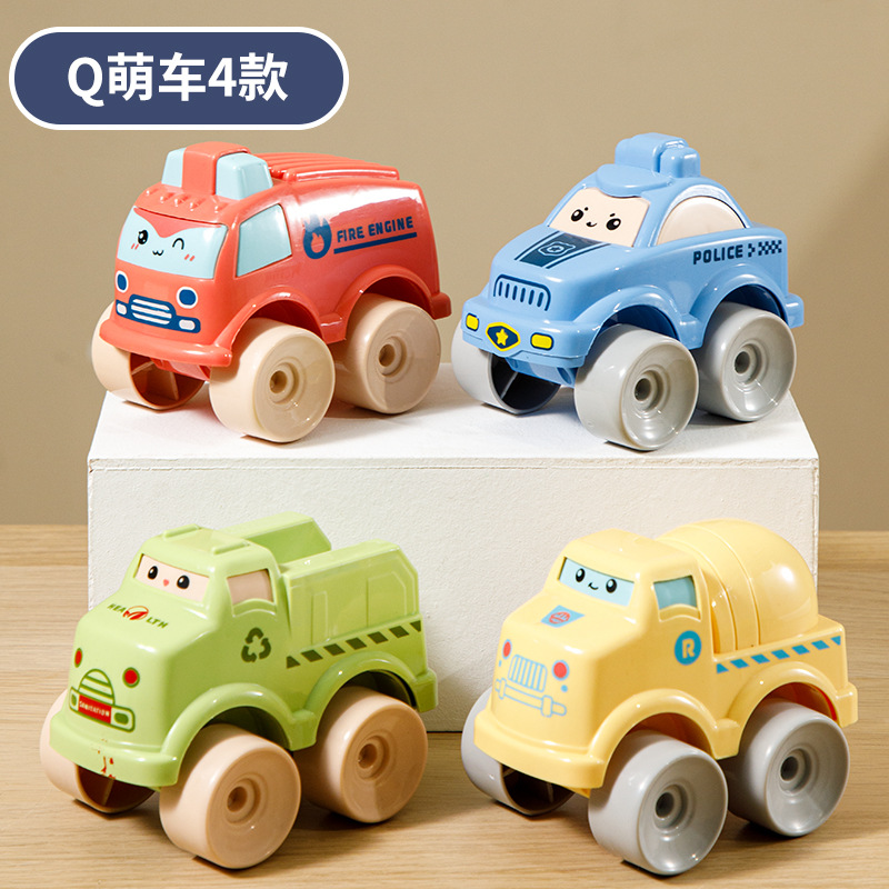 Q cute engineering vehicle 4 full sets