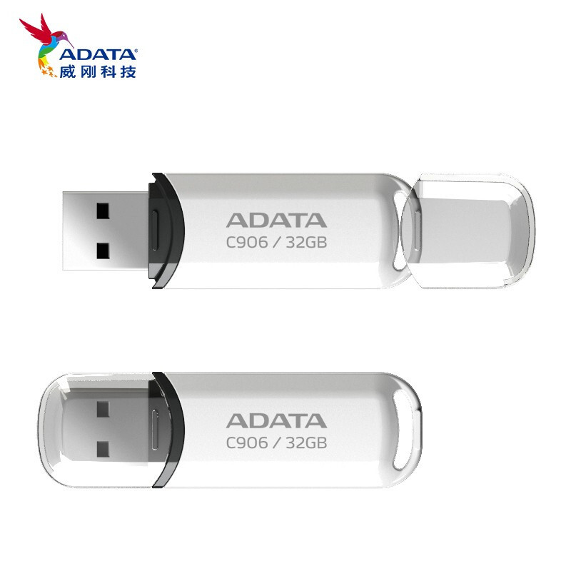 Memoria Flash de ADATA USB2.0 C906 16G 32G 64G con memoria USB conveniente del negocio del casquillo
