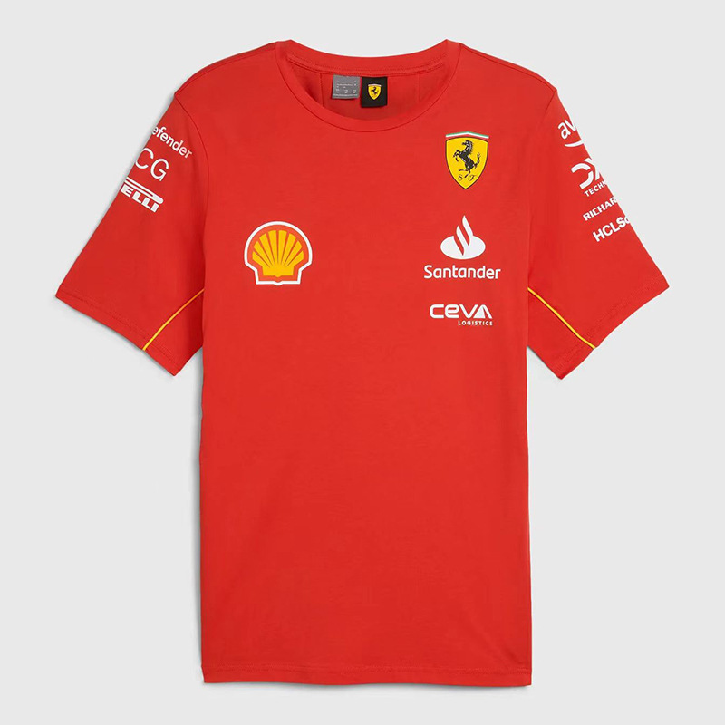 2025年新作 F1 レーシングスーツ フェラーリ メルセデスベンツ マクラーレン 半袖Tシャツ POLO 同チーム|undefined