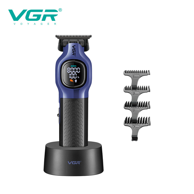 VGR886T クロスボーダー電動デジタルディスプレイバリカンオイルヘッド彫刻電気バリカンメンズプロフェッショナル高速ヘッドバリカン|undefined