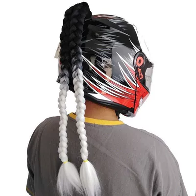 for Motorcycle Riding Helmet – Motosiklet dəbilqələri - black-and-white-stitching