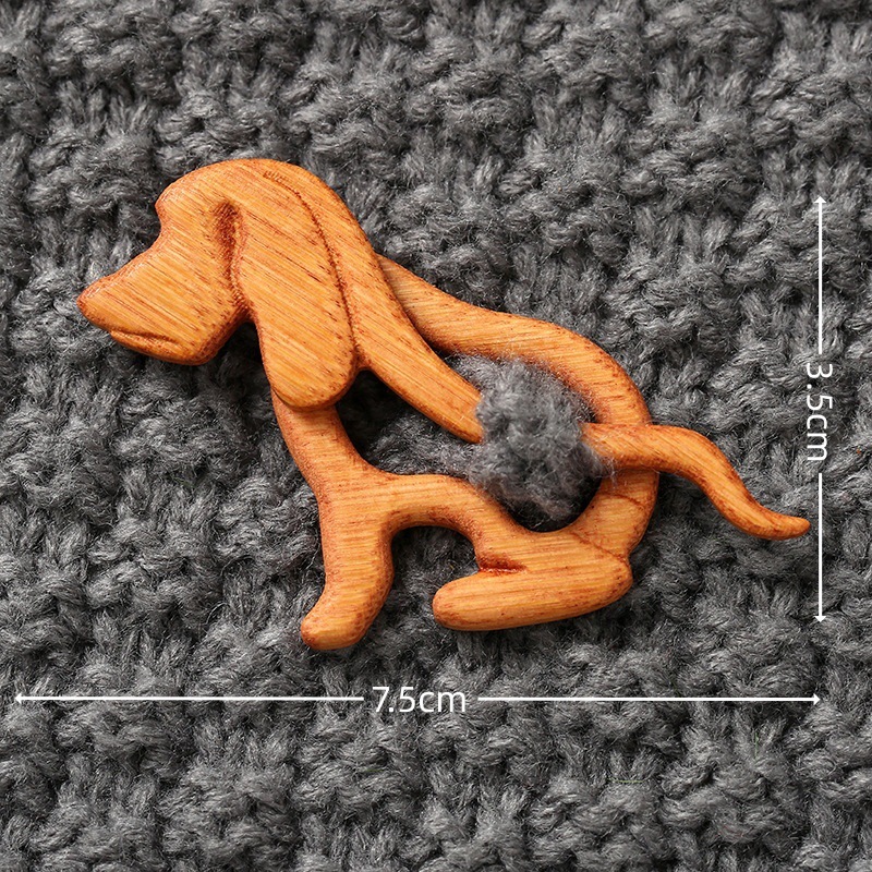 外贸热销Wooden Flower Daisy Pattern Brooch木制胸针送女孩礼物|undefined