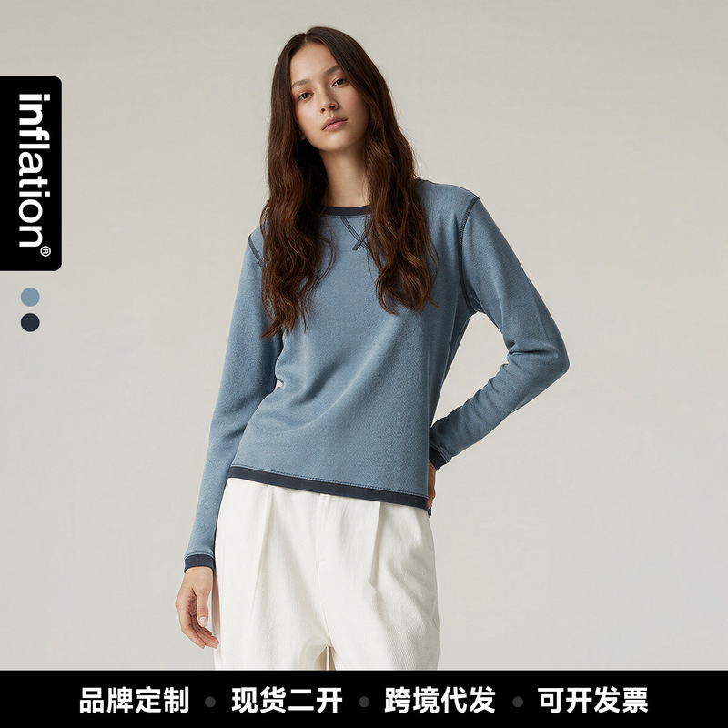 Jie Zhan Women's Clothing | Color-Blocking Quick-Dry Long-Sleeve 26 Spring New Urban Light Sports Waist-Cinching Slimming Base Shirt T-Shirt for Women. Jie Zhan Women's Clothing | Color-Blocking Quick-Dry Long-Sleeve 26 Spring New Urban Light Sports Waist-Cinching Slimming Base Shirt T-Shirt for Women.