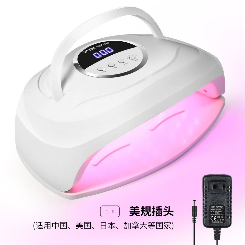 Lámpara de uñas de alta potencia, sensor inteligente, sincronización, fototerapia, máquina de uñas, lámpara de horneado de uñas LED, no máquina de uñas de mano negra